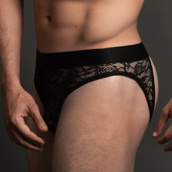 Allure Men Bottomless lace Dentelle Noir